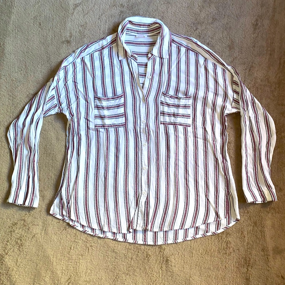 BP stripped button down
